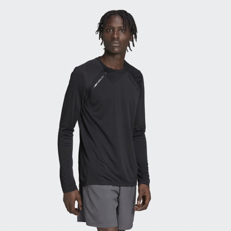 Adidas Top Noir à Manches Longues D'entraînement Best Of Adi