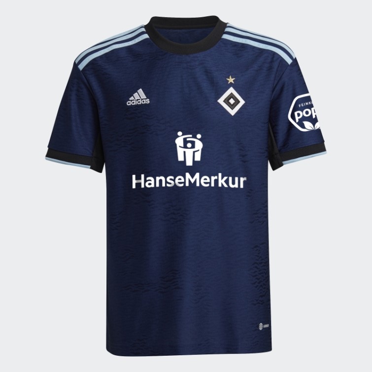 Maillot Extérieur Adidas Hamburger Sv 22/23 Bleu Foncé