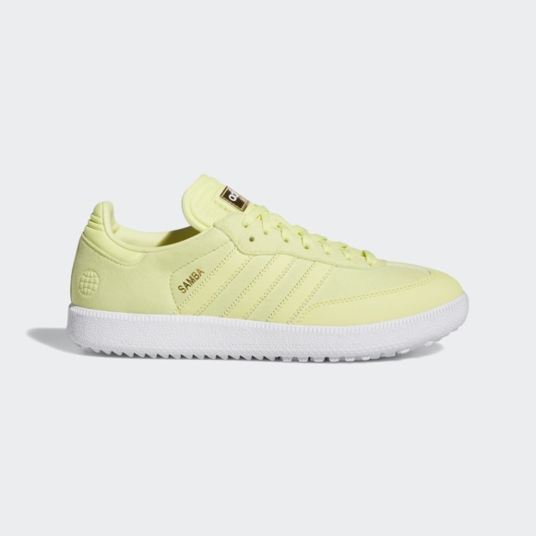 édition Spéciale Samba Chaussures De Golf Sans Crampons Jaune Adidas