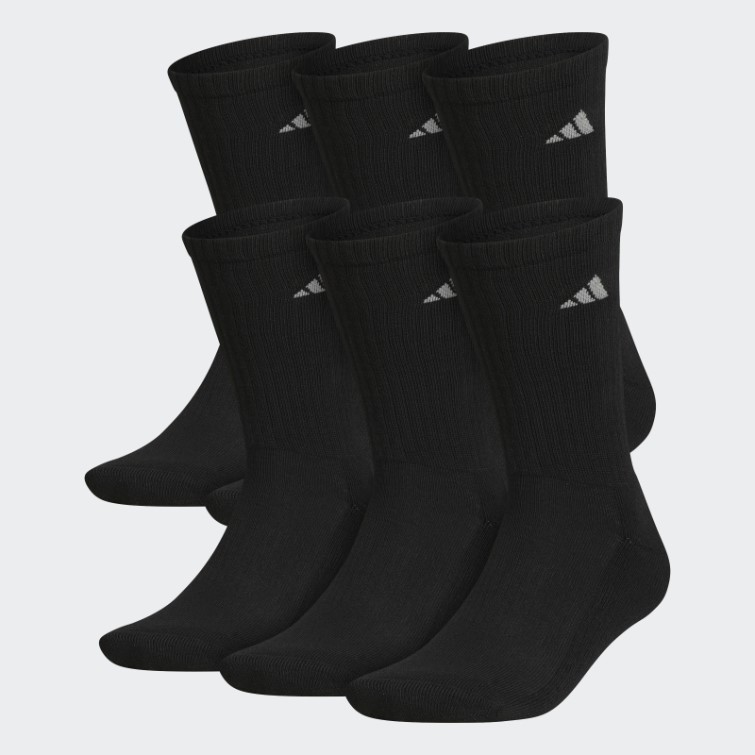 Chaussettes Athlétiques Matelassées Adidas Noires 6 Paires