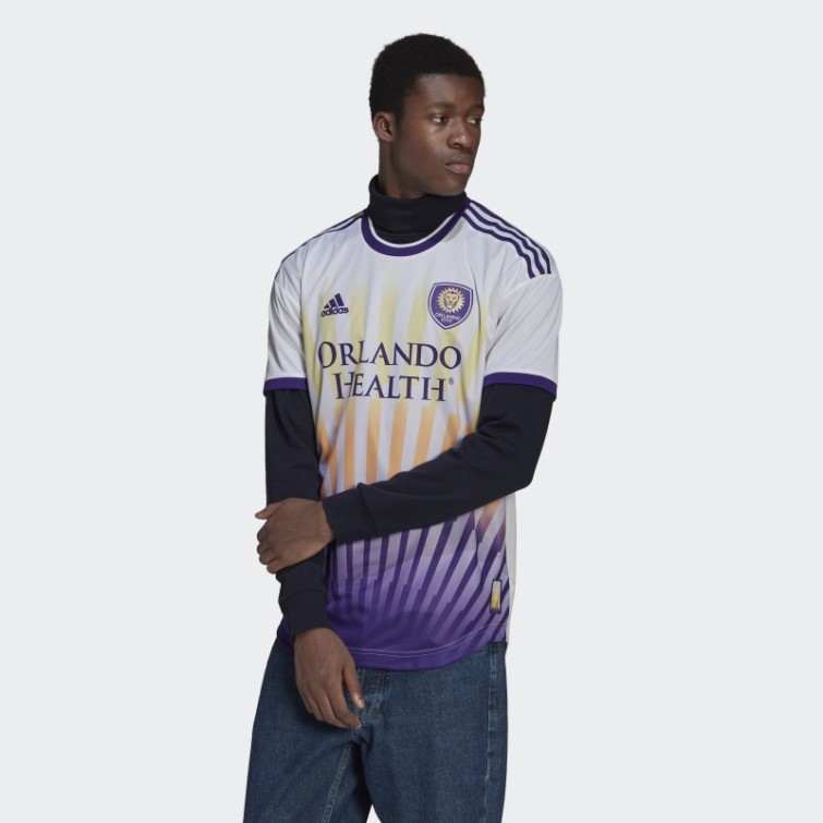 Maillot Adidas Orlando City 22/23 Extérieur Authentique Blanc