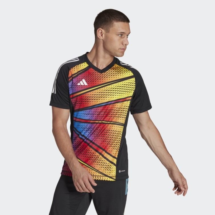 Maillot Graphique Adidas Tiro 23 Pro Manches Courtes Noir