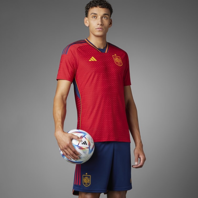 Maillot Adidas Espagne 22 Domicile Authentique Rouge