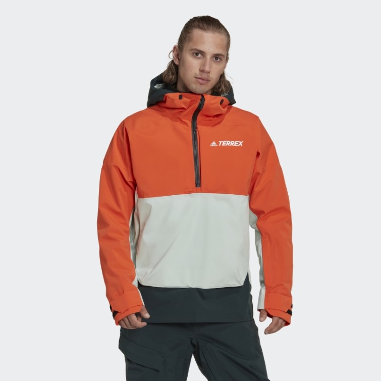 Anorak De Neige Terrex 2 Couches Rain.rdy Adidas Orange