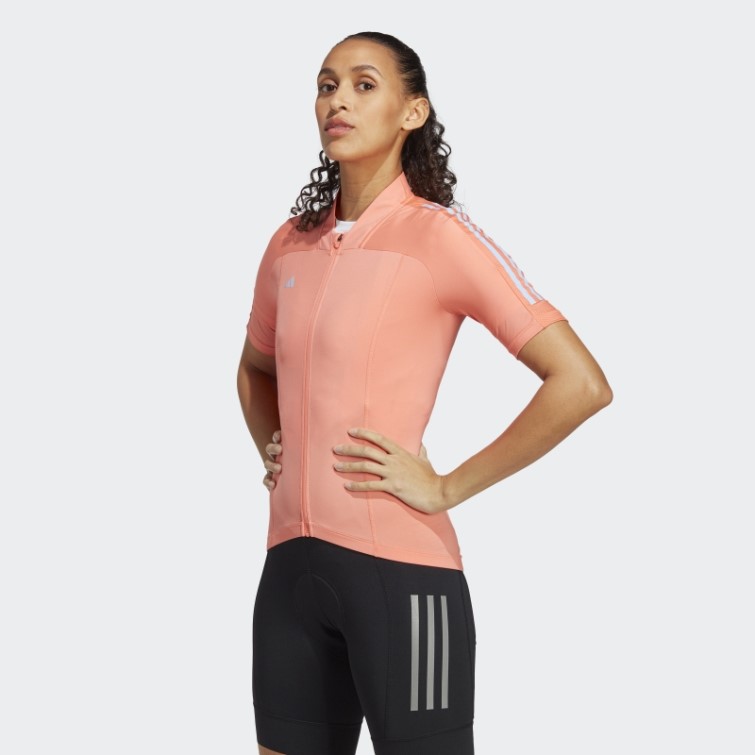 Adidas Maillot Cycliste Manches Courtes Corail