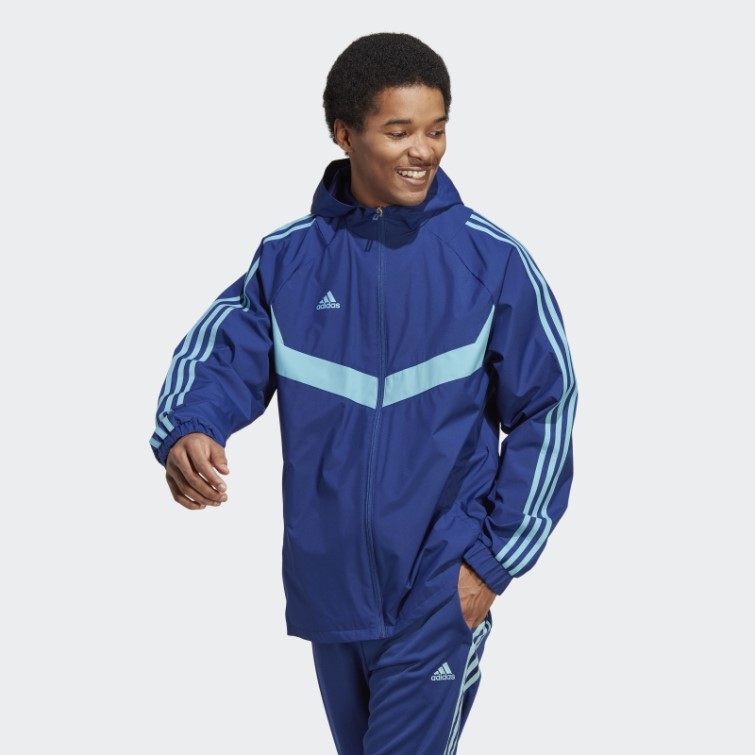 Adidas Coupe-vent Tiro Warm Bleu Victoire