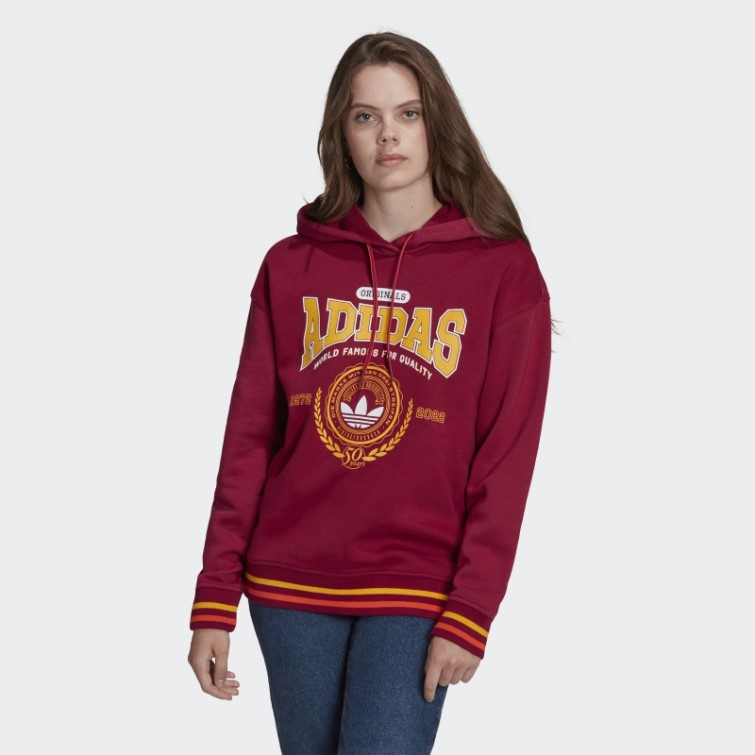 Sweat à Capuche Anniversaire Bordeaux (non Genré) Adidas