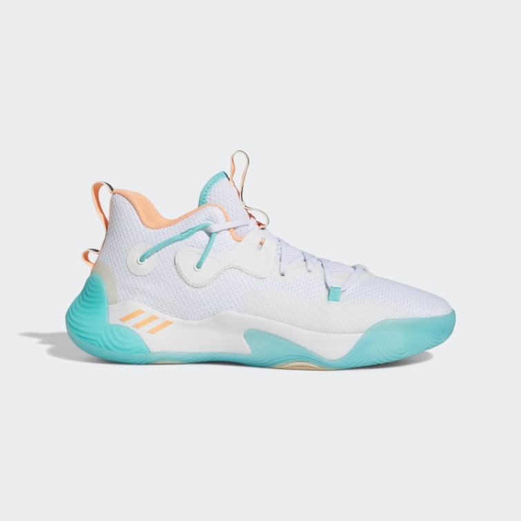 Chaussures Adidas Harden Stepback 3 Blanches