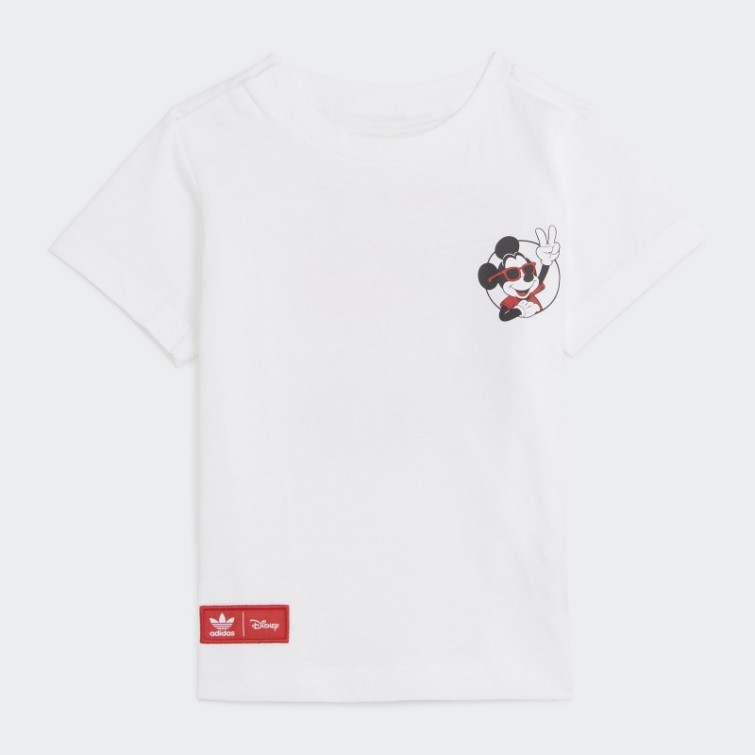T-shirt Adidas Stylé Blanc Disney Mickey Et Ses Amis