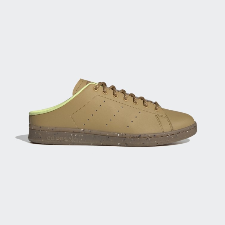 Adidas Stan Smith Beige Doré Plant And Grow Mules