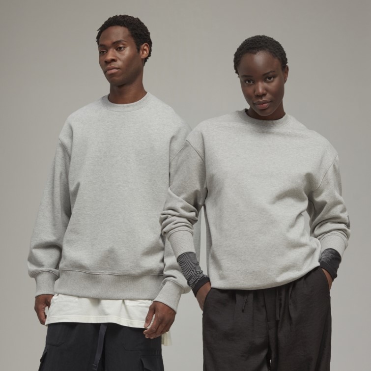 Sweat Ras Du Cou En Coton Bio Y-3 Adidas Stylé