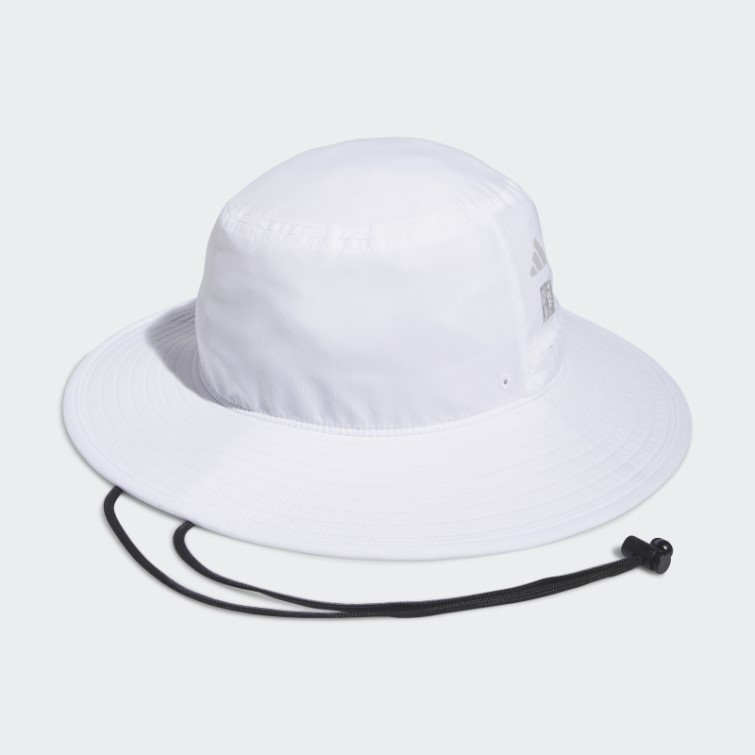 Adidas Casquette De Golf Blanche à Large Bord Crestable