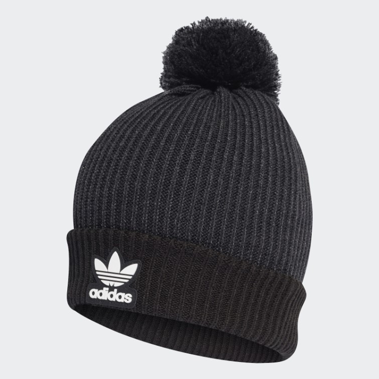 Adidas Adicolor Collegiate Pom Bonnet Noir