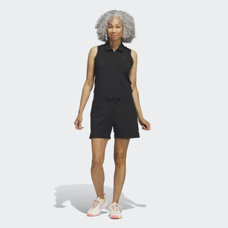 Barboteuse De Golf En Maille Noire Adidas