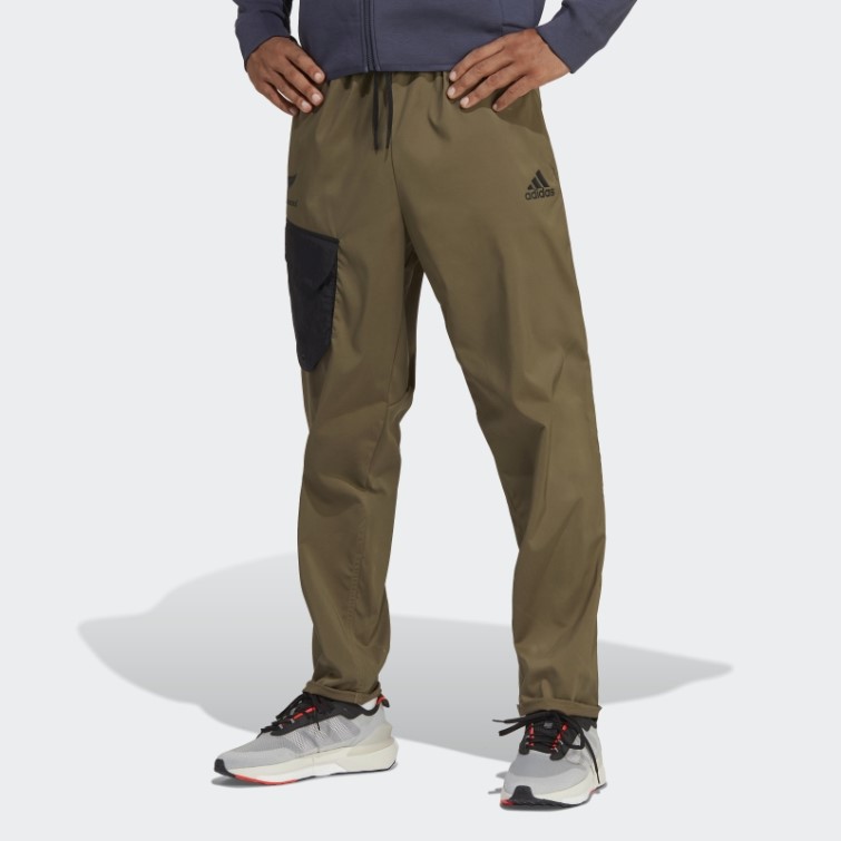 Adidas All Blacks Rugby Lifestyle Pantalon De Survêtement Fuselé Olive