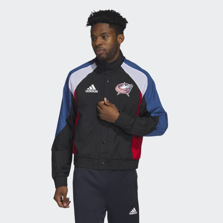 Veste Adidas Reverse Retro Bleu Noir