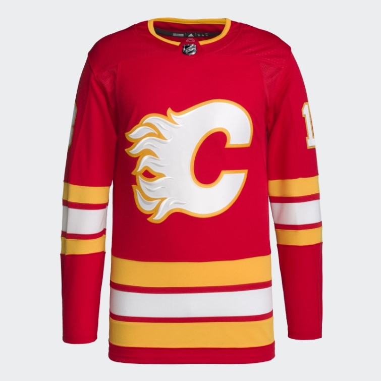Maillot Flammes Gaudreau Home Authentique Rouge Adidas