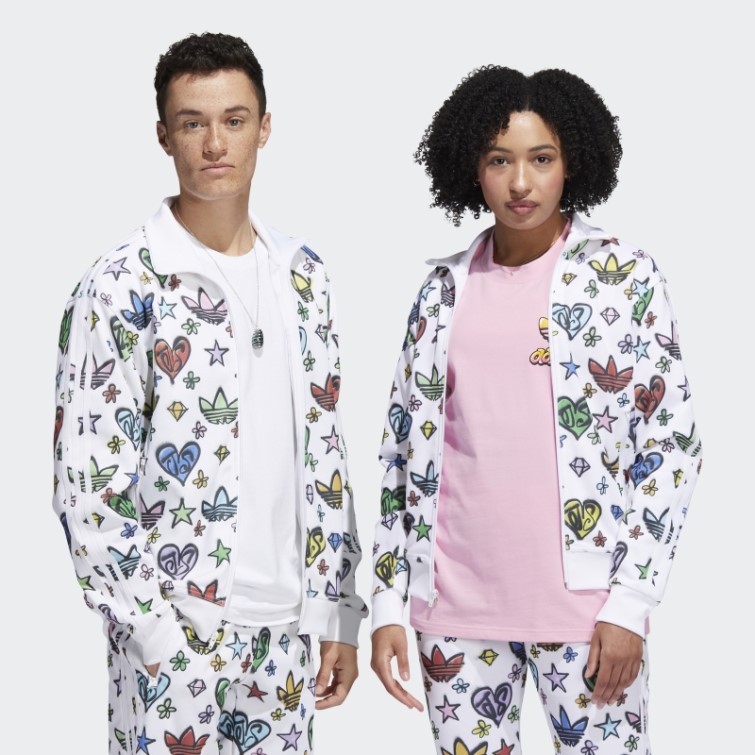 Haut De Survêtement Adidas Jeremy Scott Firebird Monogramme Blanc (non Genré)