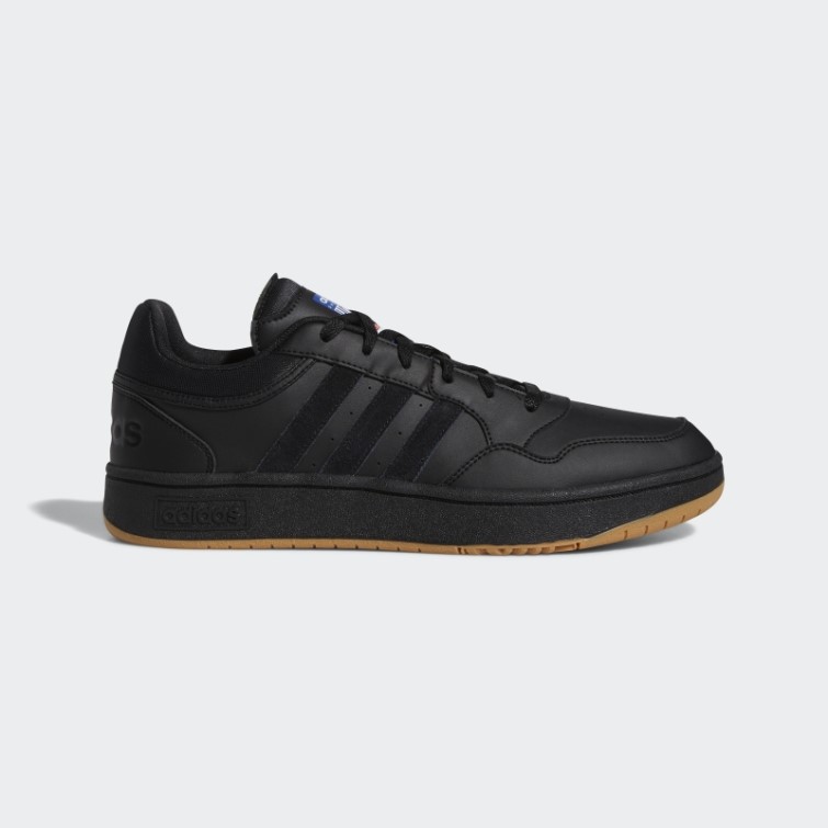 Hoops 3.0 Low Classique Vintage Chaussures Adidas Noir