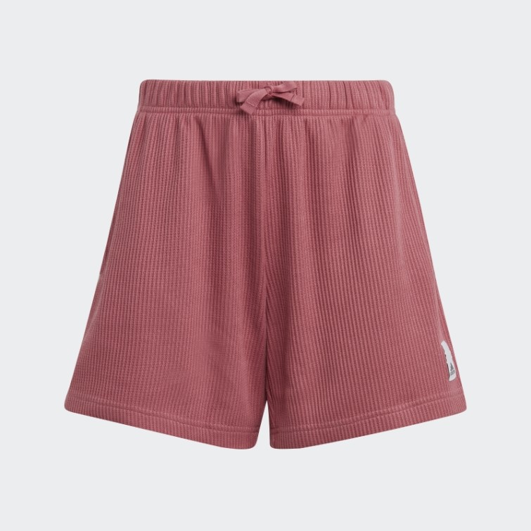 Short Ample En Maille Gaufrée Rose Lounge Adidas
