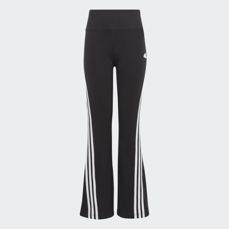 Legging évasé En Coton à 3 Bandes Adidas Future Icons Noir