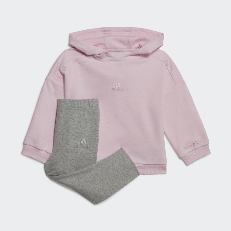 Adidas Survetement Polaire A Capuche Rose