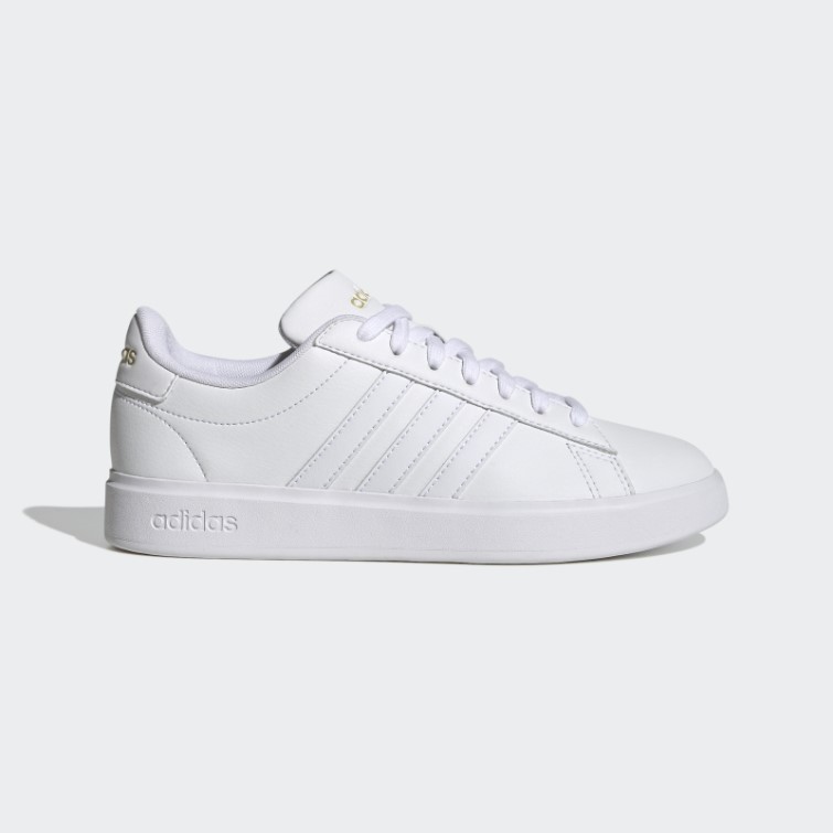 Adidas Grand Court Cloudfoam Lifestyle Court Confort Chaussures Or Métallique