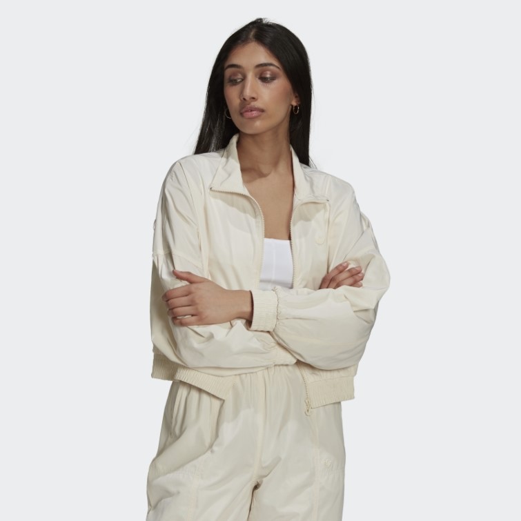 Adicolor Nylon Track Top Adidas Blanc