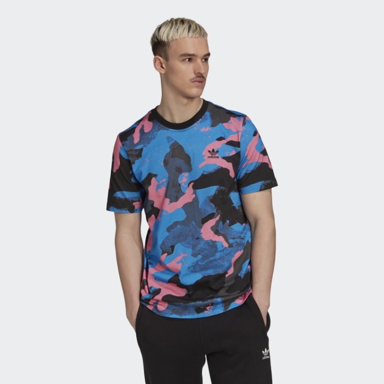 Camo Series T-shirt Imprimé Allover Adidas Bleu