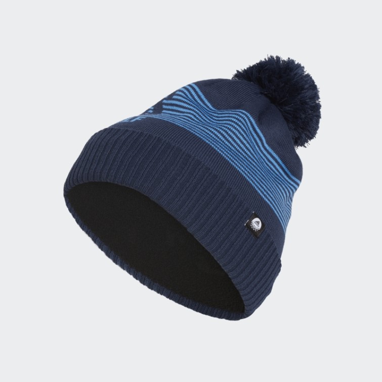 Adidas Golf Bonnet Pompon Bleu Marine