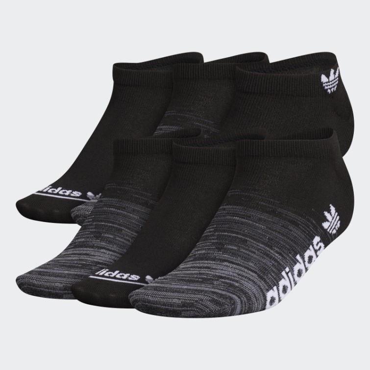 Chaussettes Invisibles Adidas Superlite Gradient Noir 6 Paires