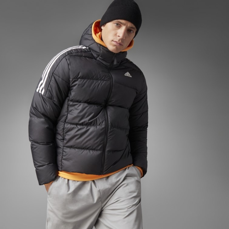Doudoune à Capuche Mi-lourde Essentials Noir Adidas