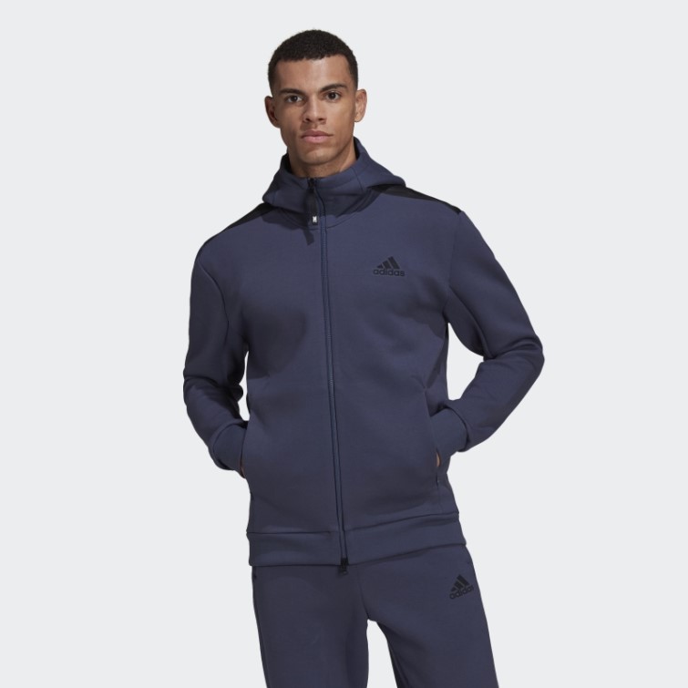 Adidas Z.n.e. Sweat à Capuche Sportswear Marine Chaud