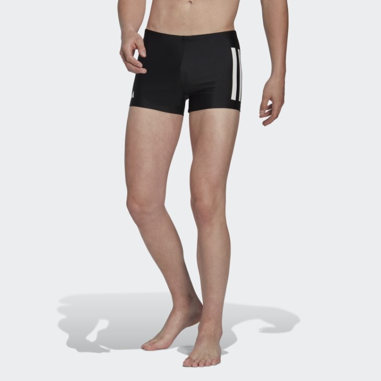 Boxer De Bain Adidas Bold 3 Bandes Noir