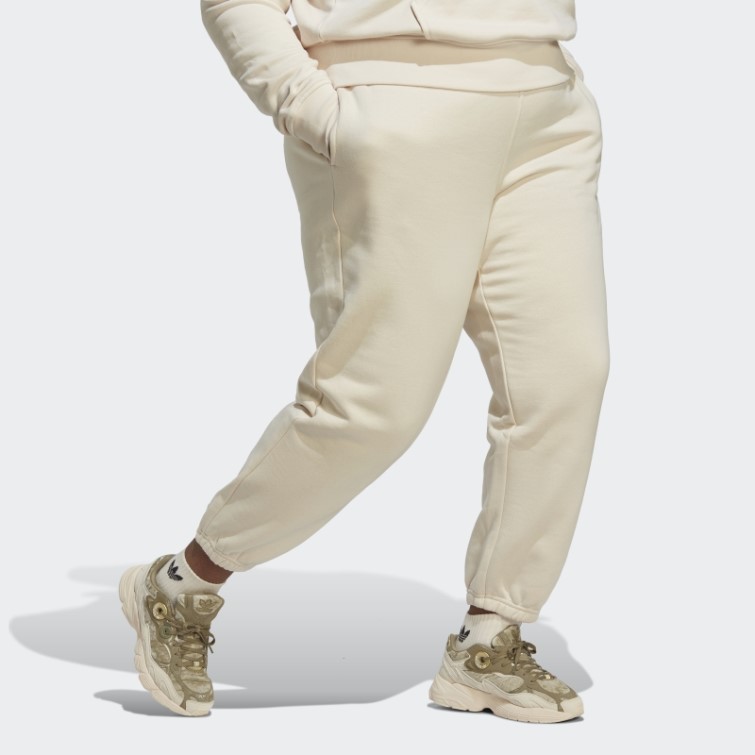 Adidas Pantalon De Jogging En Molleton Essentials Blanc (grande Taille)