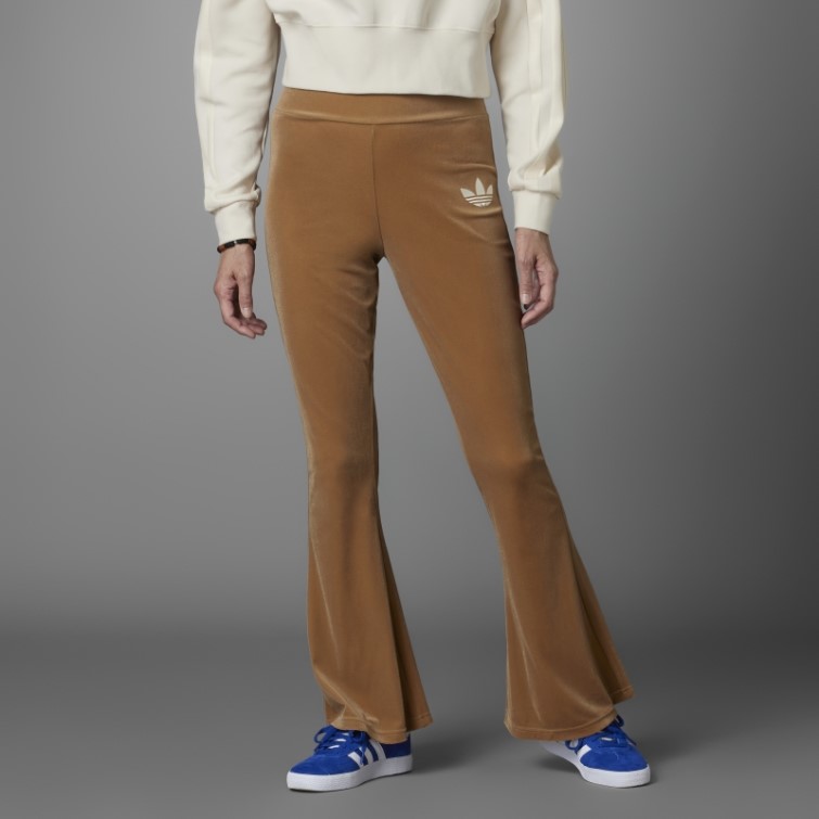 Legging Adicolor Heritage Now Flared Adidas Desert Marron