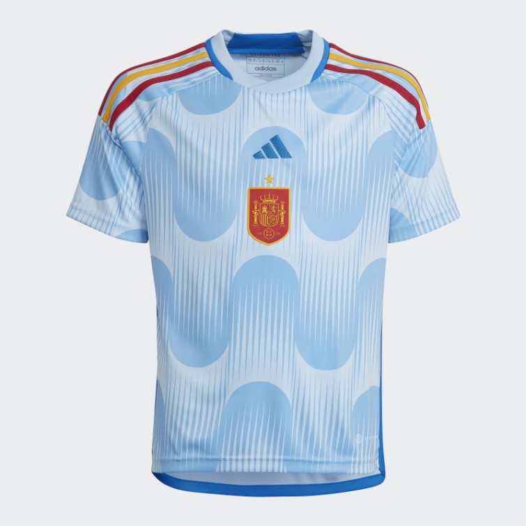 Maillot Adidas Espagne 22 Extérieur Lueur Bleu