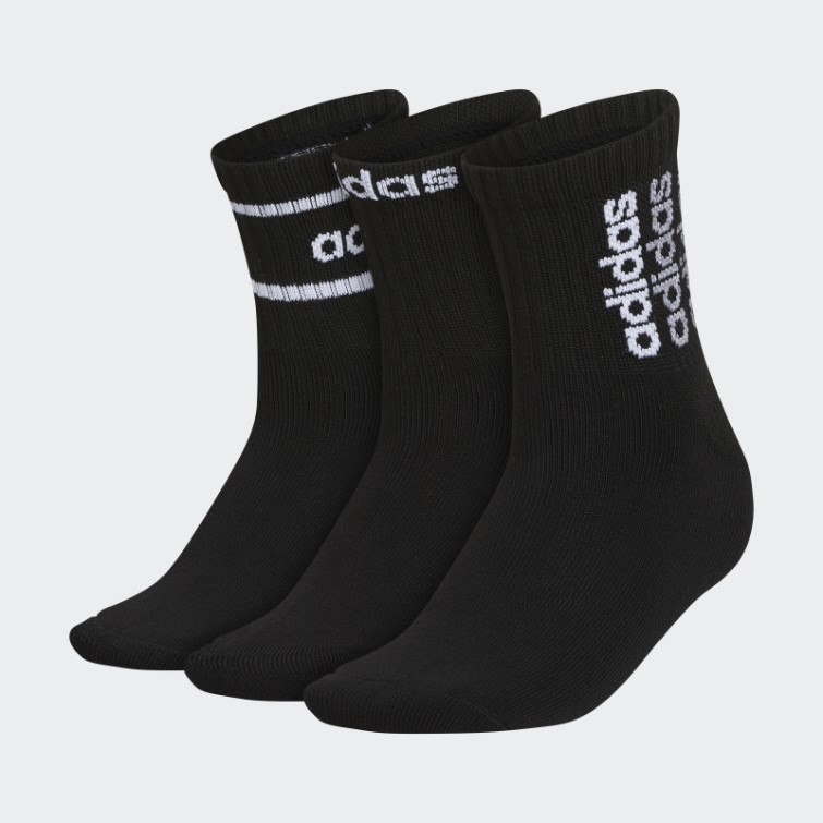 3 Paires De Chaussettes Montantes Wmspt Step 2 Noires Adidas Mode