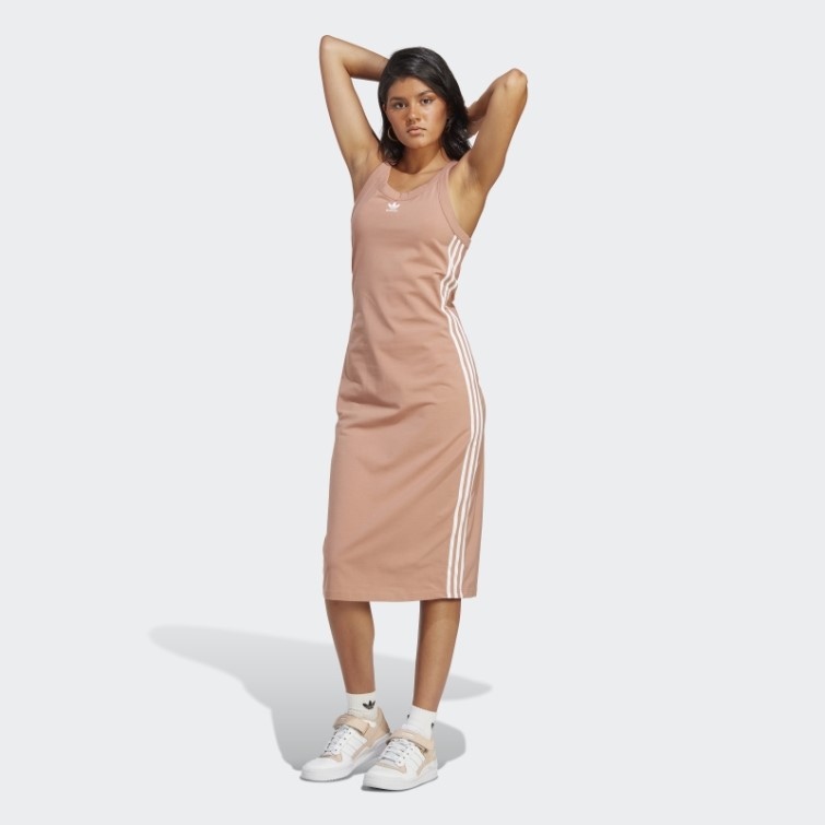 Adidas Adicolor Classics 3-stripes Robe Débardeur Longue Terre Battue