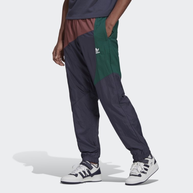 Adidas Pantalon De Survêtement Bleu Marine Adicolor Colorblock