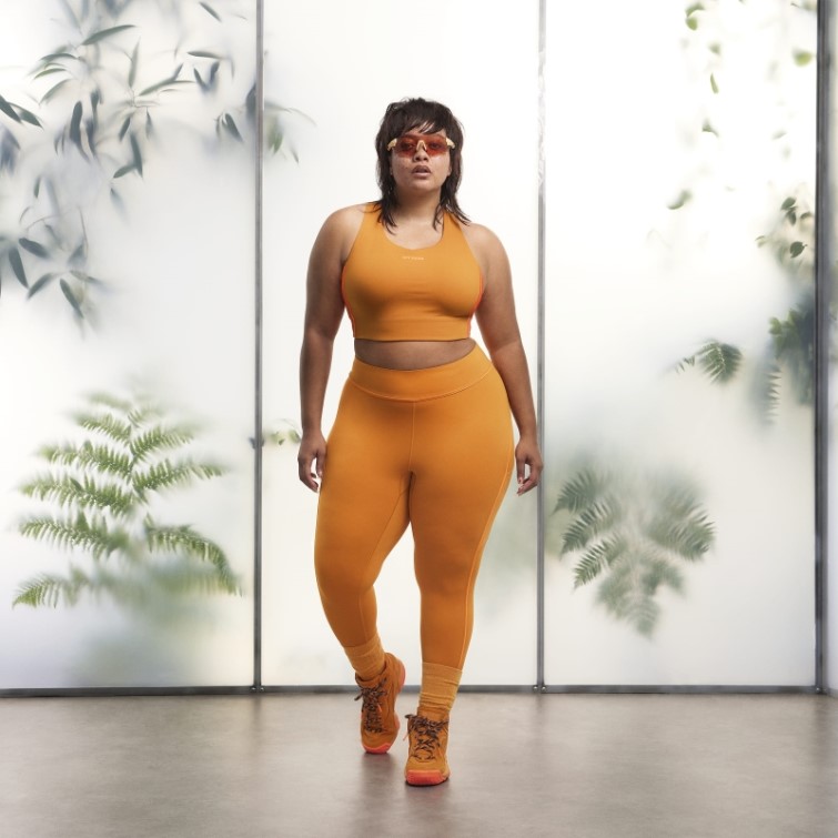 Soutien-gorge à Lacets Dans Le Dos (grande Taille) Adidas Focus Orange