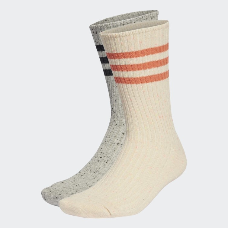 2 Paires De Chaussettes Adidas Lounge Crew Multicolores