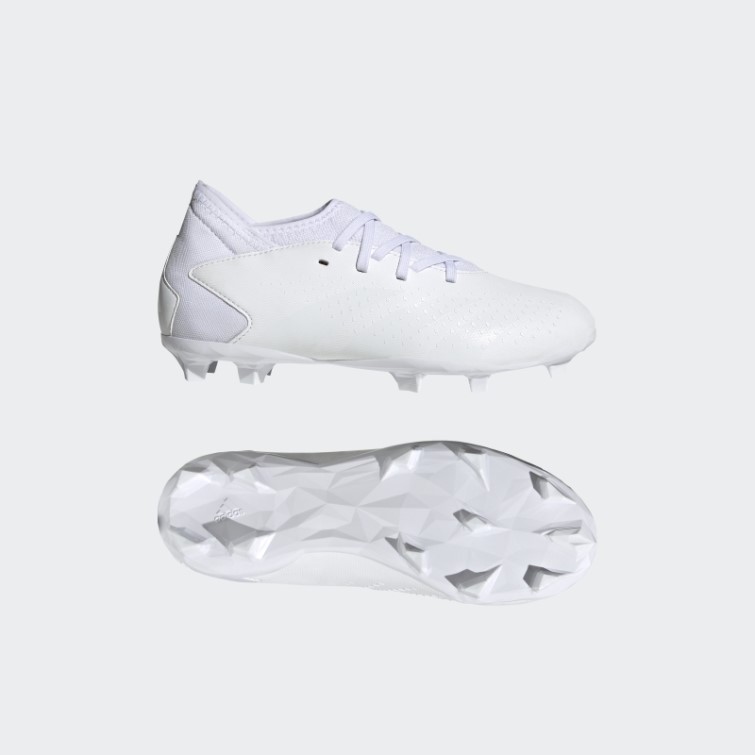 Chaussures Predator Precision.3 Blanches Pour Terrain Sec Adidas