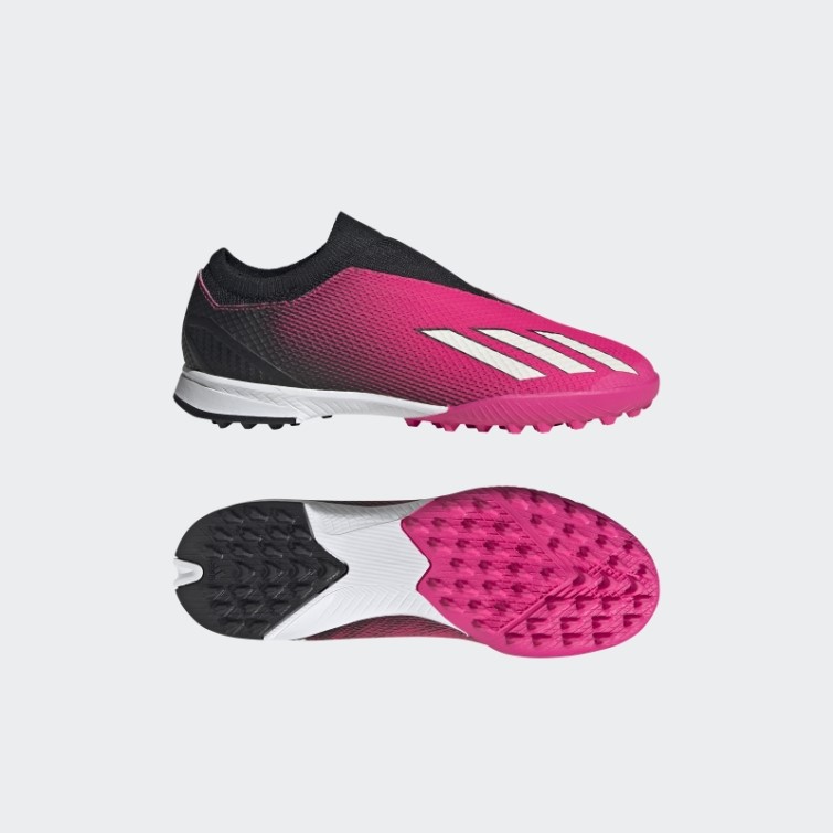 Adidas X Speedportal.3 Turf Sans Lacets Roses