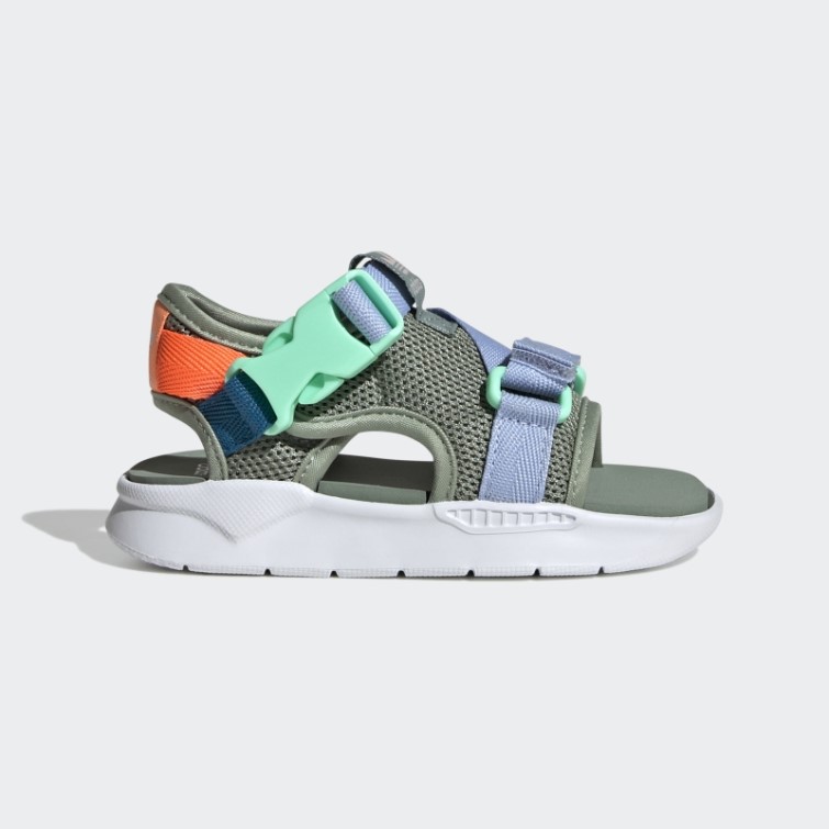 Vert Argenté/aube ​​bleue/orange