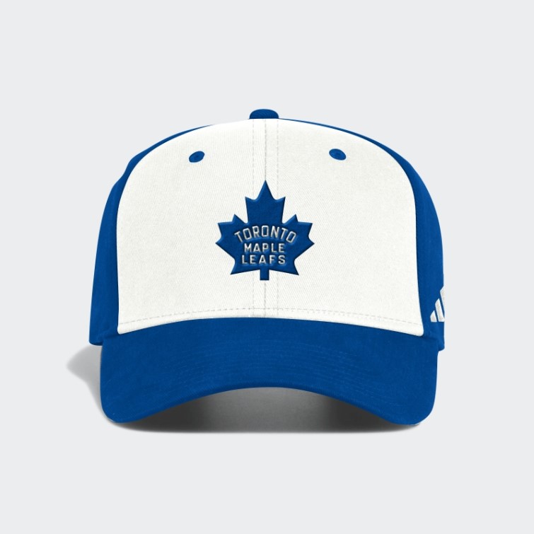 Adidas Maple Leafs Slouch Stretch Chapeau Blanc