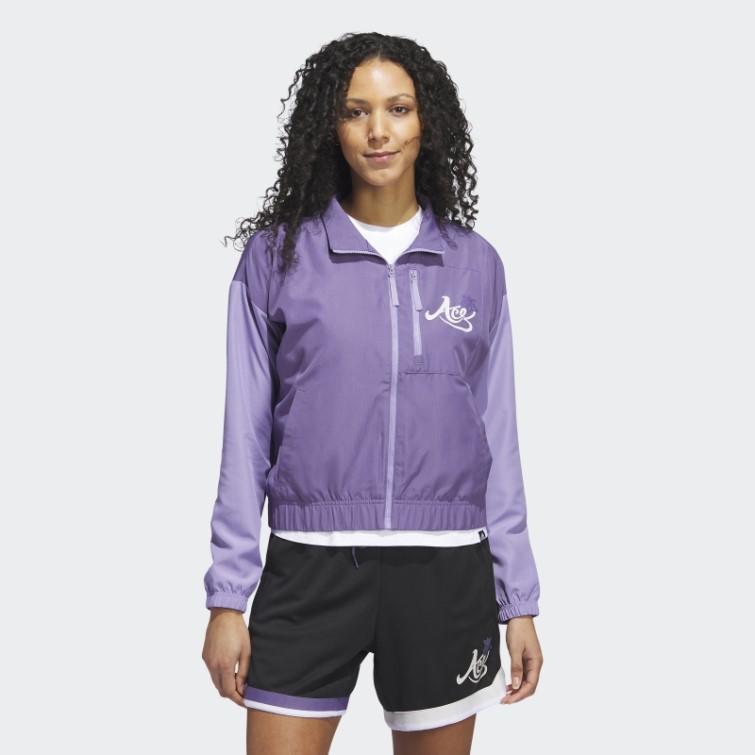 Veste Tech Violette Candace Parker Royal Adidas