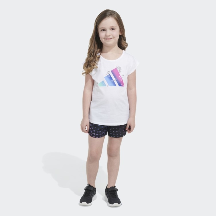 Tank Wvn Aop Short Ensemble Blanc Adidas