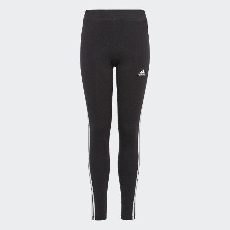 Adidas Essentials 3-stripes Collants En Coton Blanc