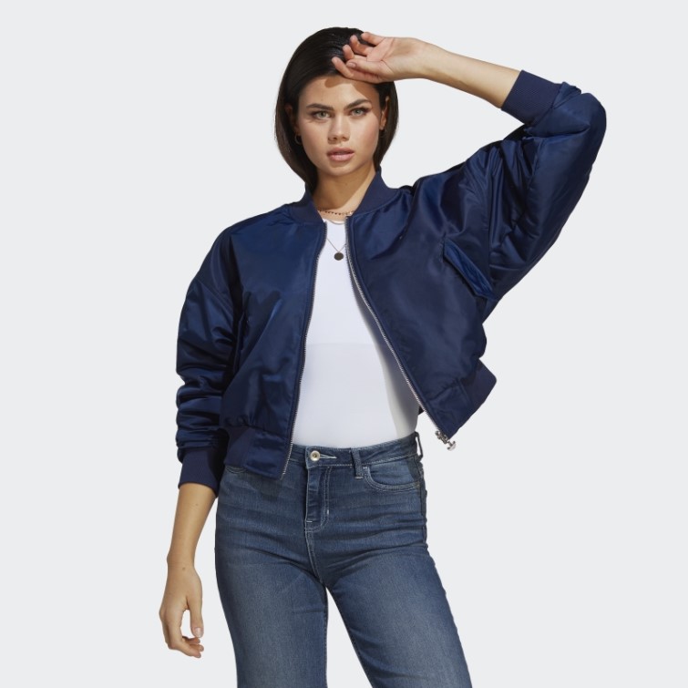 Originals Blouson Aviateur Court Réversible Adidas Night Indigo